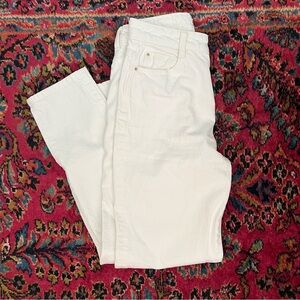 Zara White Stovepipe Jeans